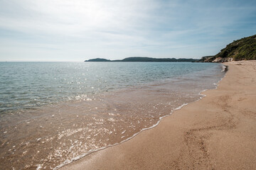 Plage de Balistra on the south east coast of the Mediterranean island of Corsica