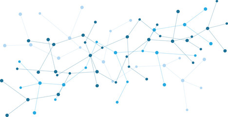 abstract background of connected dots with lines © Tatiana