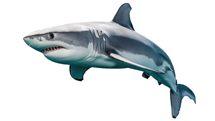 Fototapeta premium Isolated PNG Big Shark, GENERATIVE AI