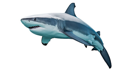 Fototapeta premium Isolated PNG Big Shark, GENERATIVE AI