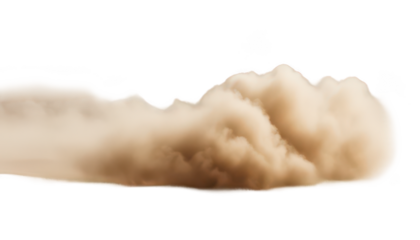 Sand of dust isolate on transparent background, cutout, png 