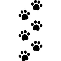 Fototapeta premium Cat Paw Trail