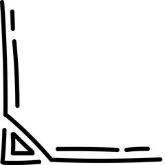 Hand Drawn Line Corner