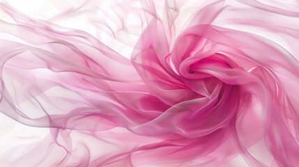 Fototapeta premium Curled silk background pattern, an elegant and textured design