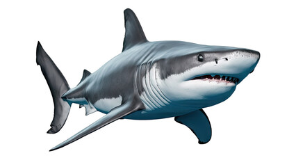 Obraz premium Isolated PNG Shark, GENERATIVE AI