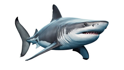 Fototapeta premium Isolated PNG Shark, GENERATIVE AI