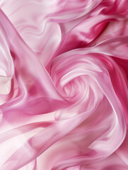 Obraz premium Curled silk background pattern, an elegant and textured design
