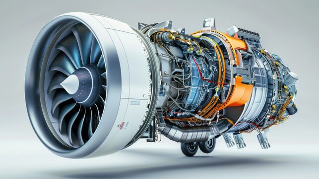 A turbofan engine of a passenger aircraft