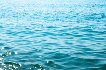 Naklejka premium Lights on sea background texture. Blurred