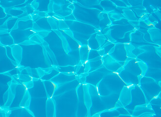 water in swimming pool rippled water detail background