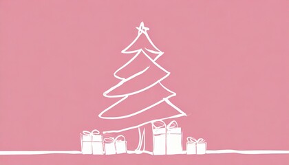 Fototapeta premium christmas tree and gifts