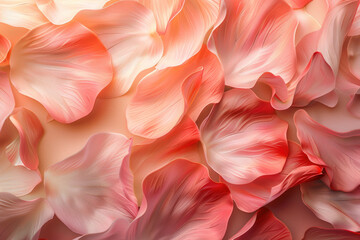 Orange petals and silk waves