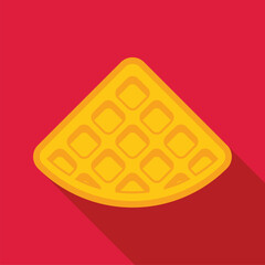 Golden waffle with squares, representing breakfast and brunch foods