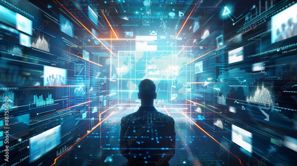 Poster digital technology is connecting people and information in new ways. it is creating new possibilitie