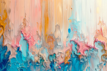 abstract textured background with pastel colors and cracked paint creating a beautiful and artistic pattern on a canvas