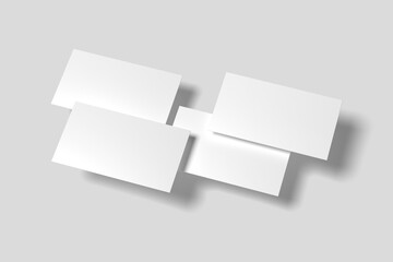 business card isolated on white background