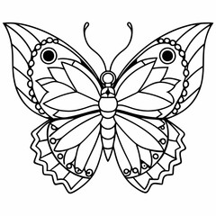 Butterfly Mandalas Coloring Page | Cute Butterfly Flowers Coloring book