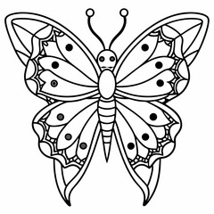Butterfly Mandalas Coloring Page | Cute Butterfly Flowers Coloring book