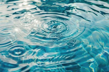 Obraz premium A close-up shot of a water surface with ripples