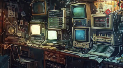 Retro Tech Workstation.