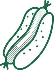 hotdog retro food illustration restaurant design