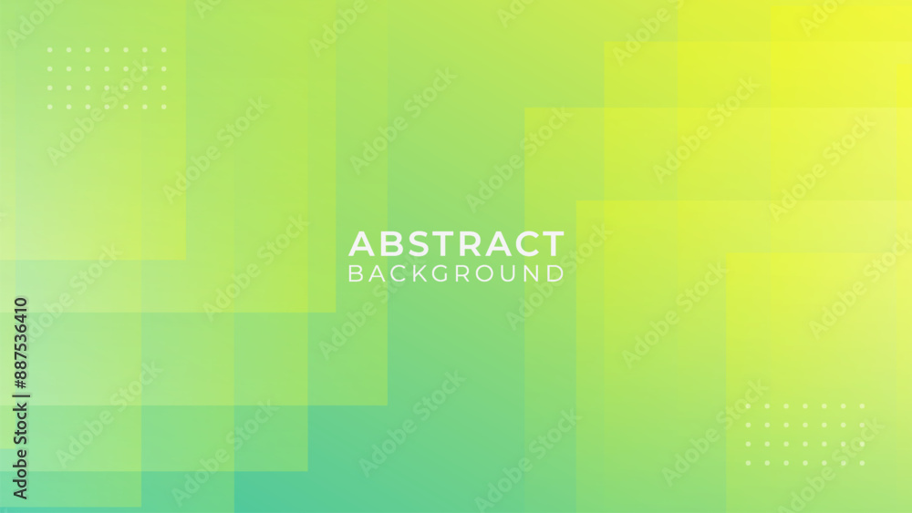 Wall mural green gradient abstract background. template banner for web, business and more.