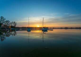 Segelboote am Mandichosee