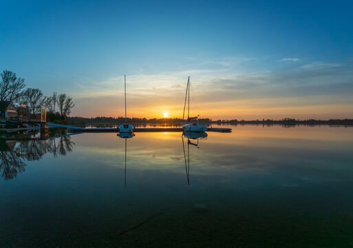 Segelboote am Mandichosee