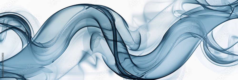 Poster abstract smoke swirls - a digital illustration of abstract smoke swirls, showcasing a dynamic flow a