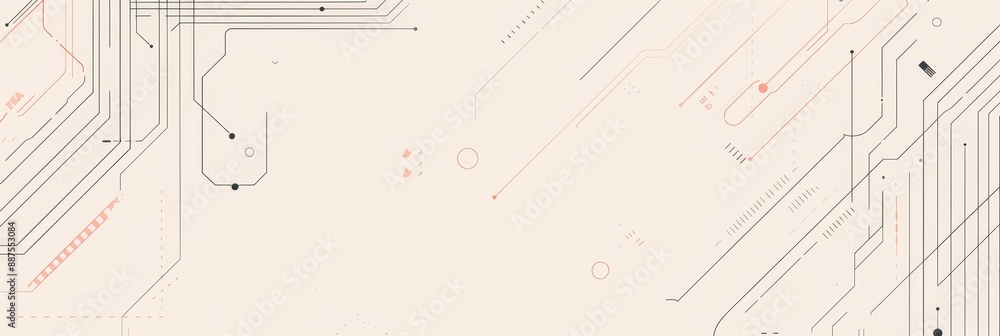 Poster abstract tech background with interconnected lines - abstract tech background with interconnected li