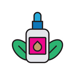 Obraz premium Organic Skincare Sticker