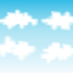 cloud blue element summer vector
