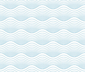 Seamless geometric pattern with waves