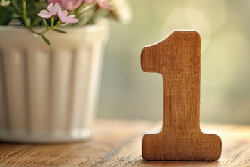 Number 1 image on white background for World Milk Day.