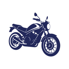 Fototapeta premium motorcycle silhouettes Clip art isolated vector illustration on a white background