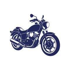 Obraz premium motorcycle silhouettes Clip art isolated vector illustration on a white background