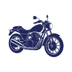 Obraz premium motorcycle silhouettes Clip art isolated vector illustration on a white background