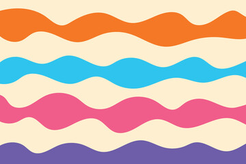 Abstract wave pattern. Colourful background. Vector illustration