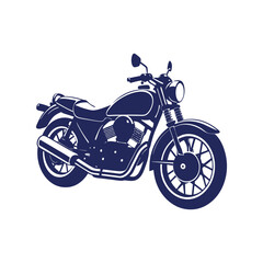 Obraz premium motorcycle silhouettes Clip art isolated vector illustration on a white background