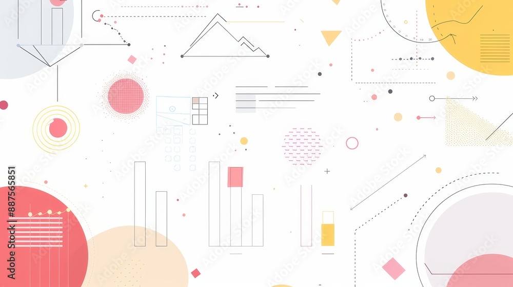 Poster abstract geometric design - a vibrant abstract illustration featuring geometric shapes and patterns 