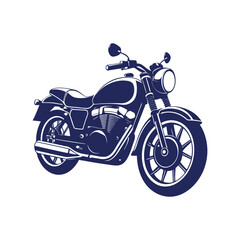 Obraz premium motorcycle silhouettes Clip art isolated vector illustration on a white background