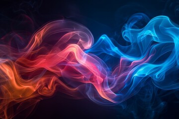 Fototapeta premium Colorful Smoke Abstract Art