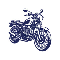 Obraz premium motorcycle silhouettes Clip art isolated vector illustration on a white background