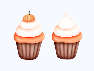 Cute Watercolor Halloween Clipart - Trick or Treat Illustration