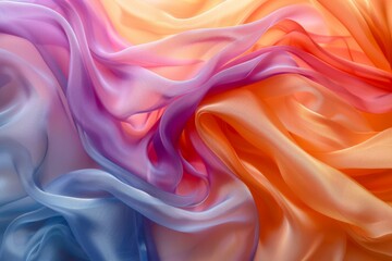 Obraz premium Colorful Silk Fabric Texture