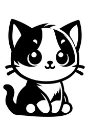 Kitten SVG, Cat SVG, Animal SVG, Cute Kitten SVG, Curious kitten SVG, Pet SVG, Kitten Silhouette, Kitten Vector, Clipart, Cut file for Cricut SVG, JPG, PNG