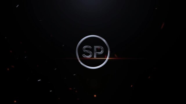 Creative SP 3D Letter Logo Animation Effects On Cinematic Background