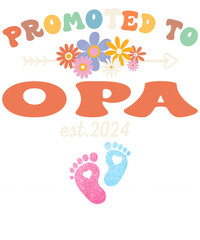 A colorful graphic design announcing the arrival of a new grandchild, featuring the text 
