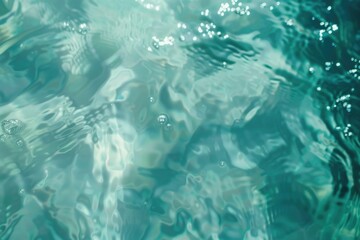 Obraz premium Blur water background wavy clean fresh water in light cool cyan turquoise blue green vintage color