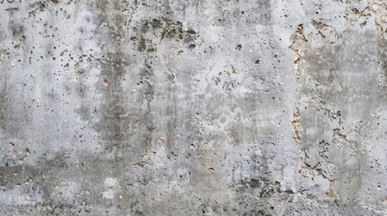 Fototapeta premium Rough Concrete Wall Texture - A close-up view of a textured concrete wall, revealing its rough surface and unevenness. The gray tones and imperfections create a rustic and industrial feel, suitable fo